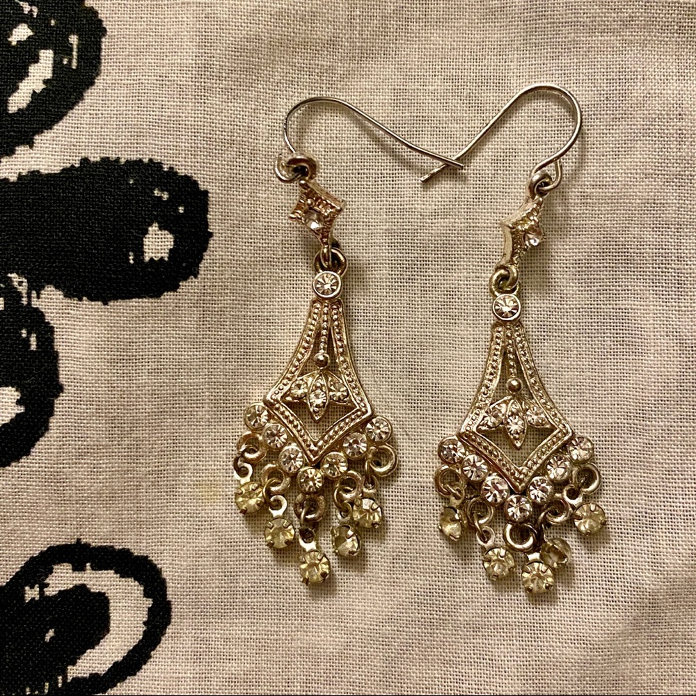 Sparkly Dangling Chandelier Earrings